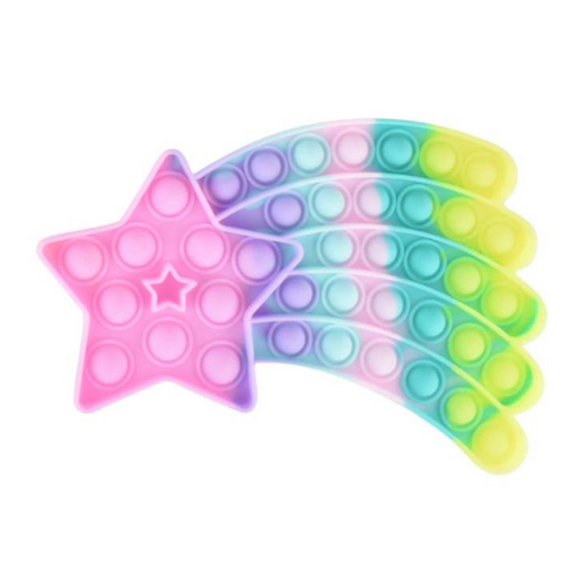 Shooting star rainbow pop it