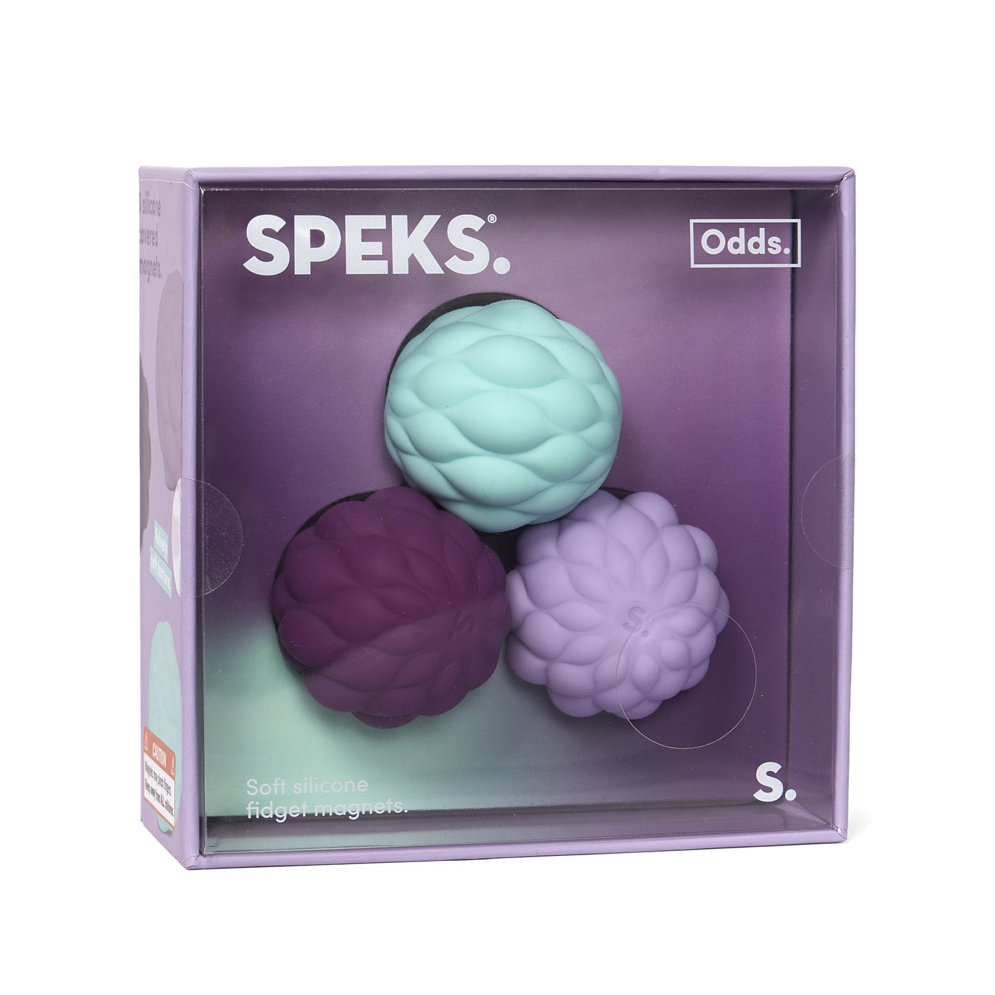 Speks Odds Silicone Magnetic Fidgets Vivid Purple Puffs