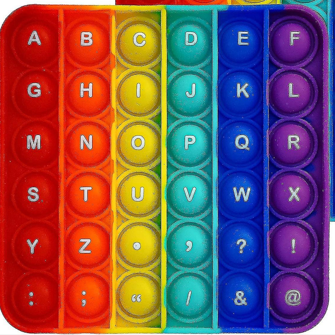 Alphabet Silicon Pop It bubble Fidget