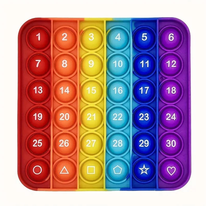 Number Silicon Pop It bubble Fidget
