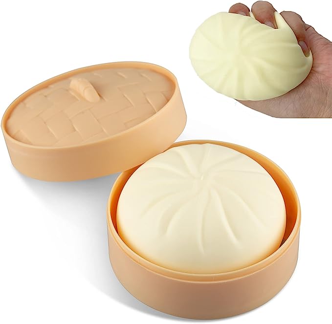 Sensory Street Steamed Dumpling Squishy white