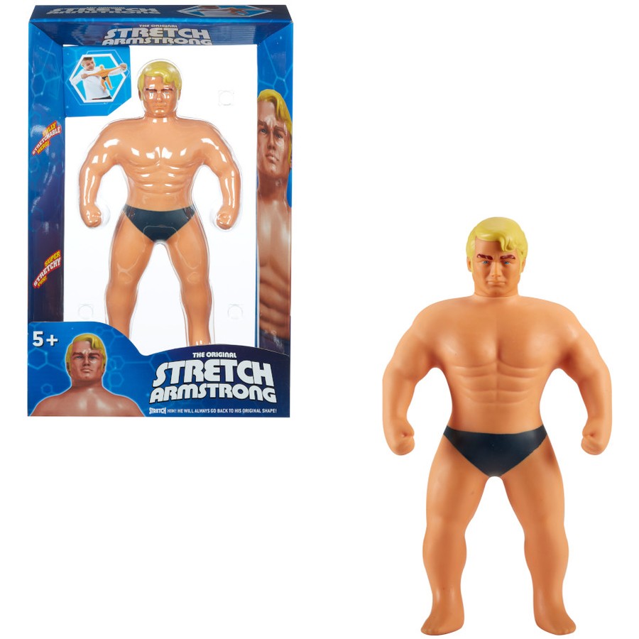 Stretch Armstrong toy with box