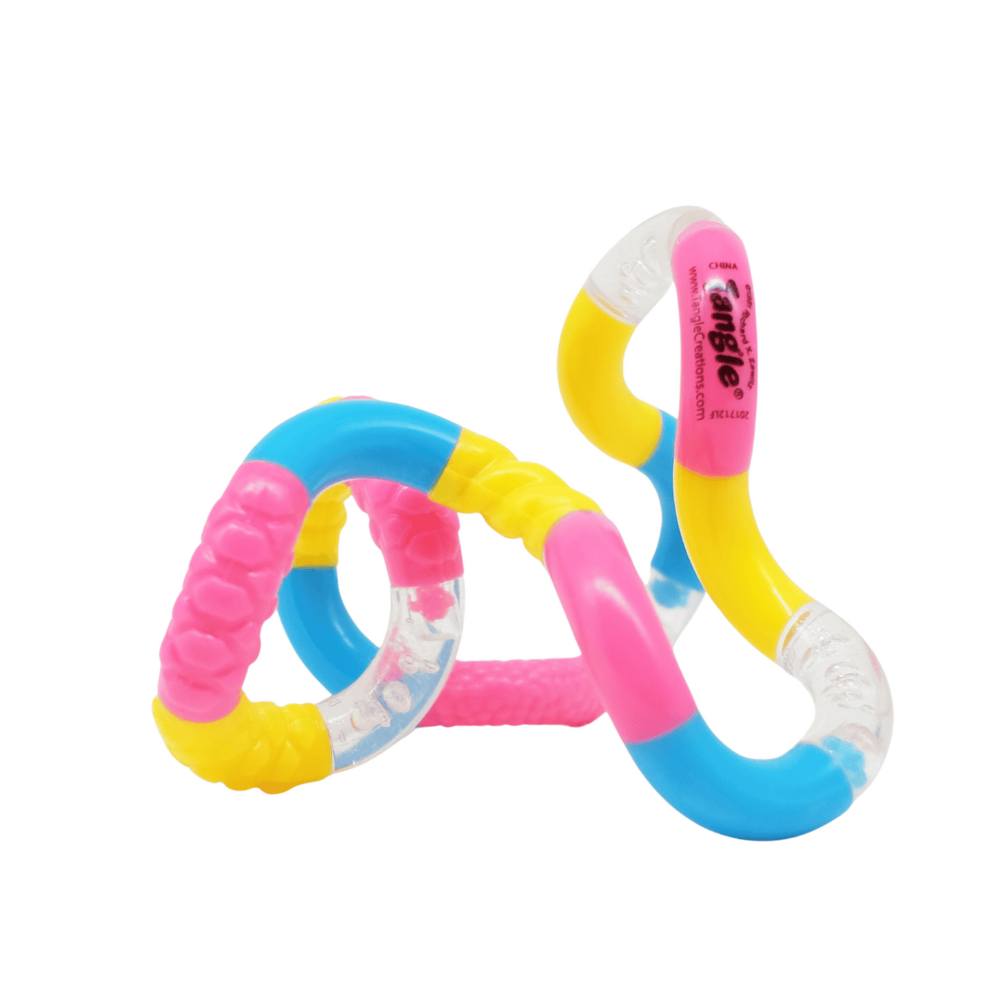 Textured Tangle Jnr blue yellow pink