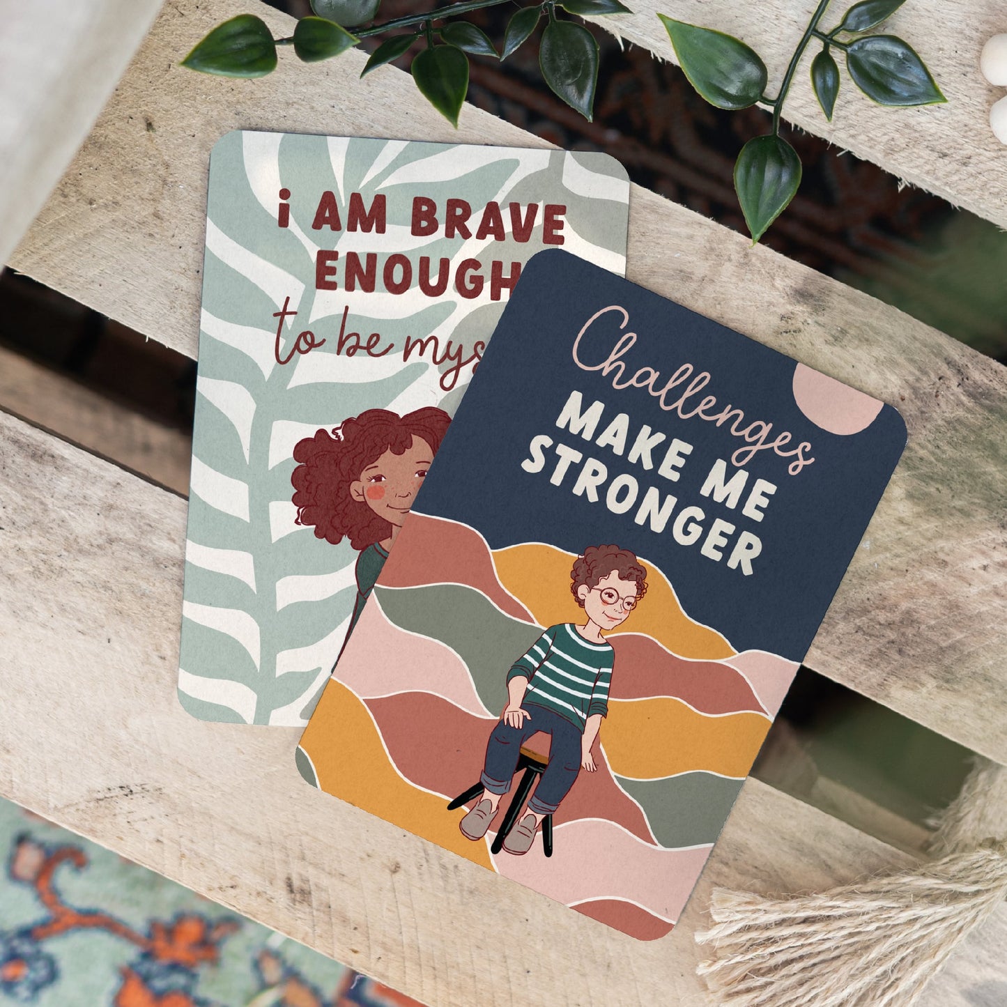Creative Sprout Anxiety Affirmation Cards samples