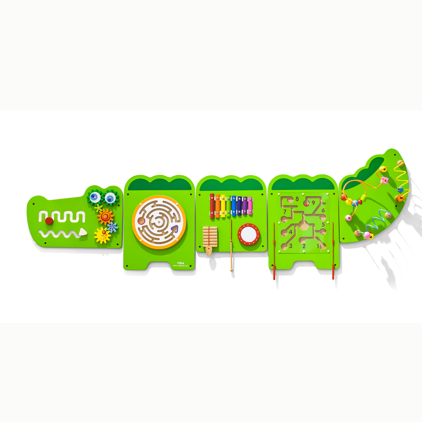 VIGA Large Crocodile Interactive Sensory wall activity Panel