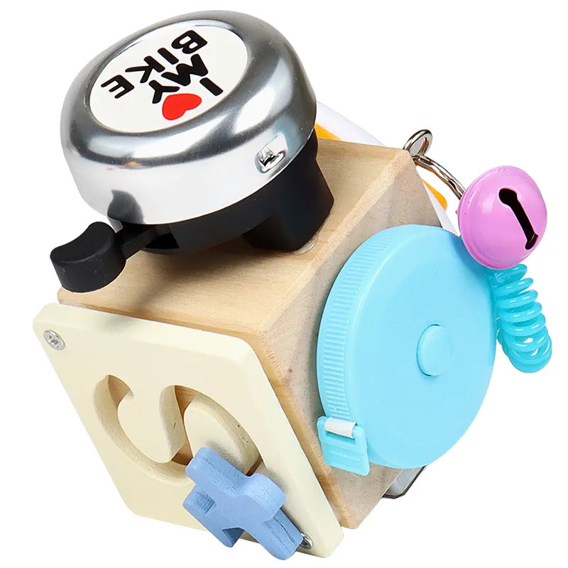 Wooden Montessori Music Busy Block Airplane