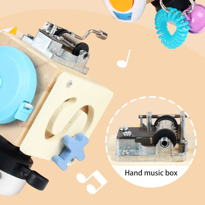 Wooden Montessori Music Busy Block