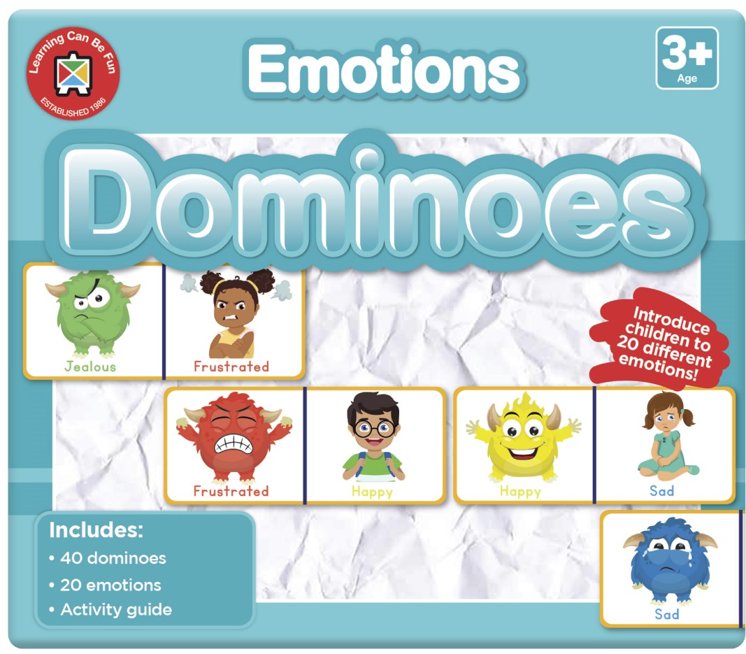 Emotions Dominoes game feelings anxious happy sad