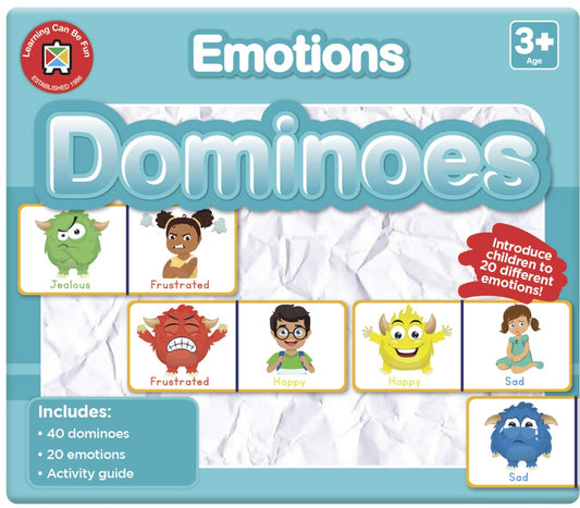 Emotions Dominoes game feelings anxious happy sad
