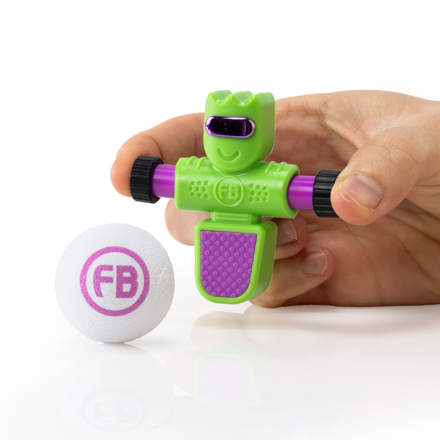 Foosbot Single Bolt Green Purple