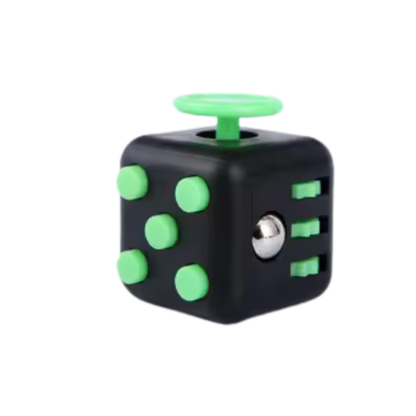 Green black fidget cube