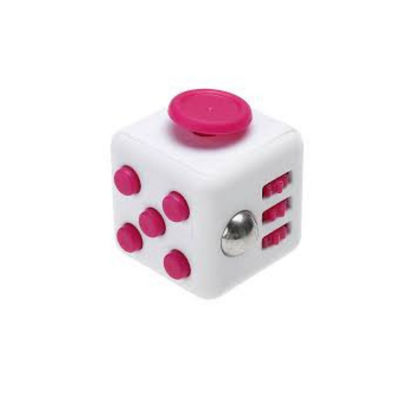 pink white fidget cube