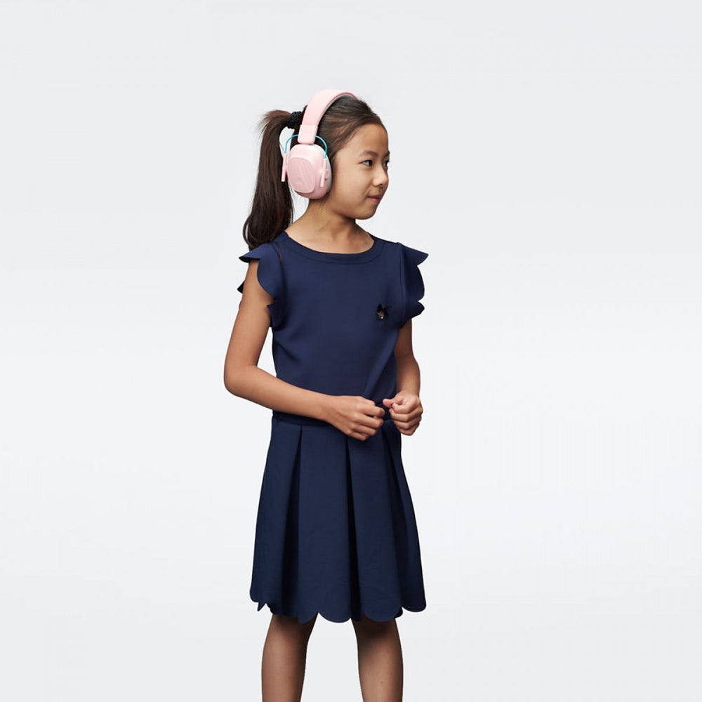 girl wearing pink Alpine Muffy Ear Muffs