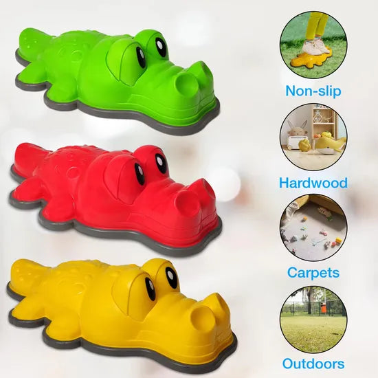 crocodile balance stones set of 6