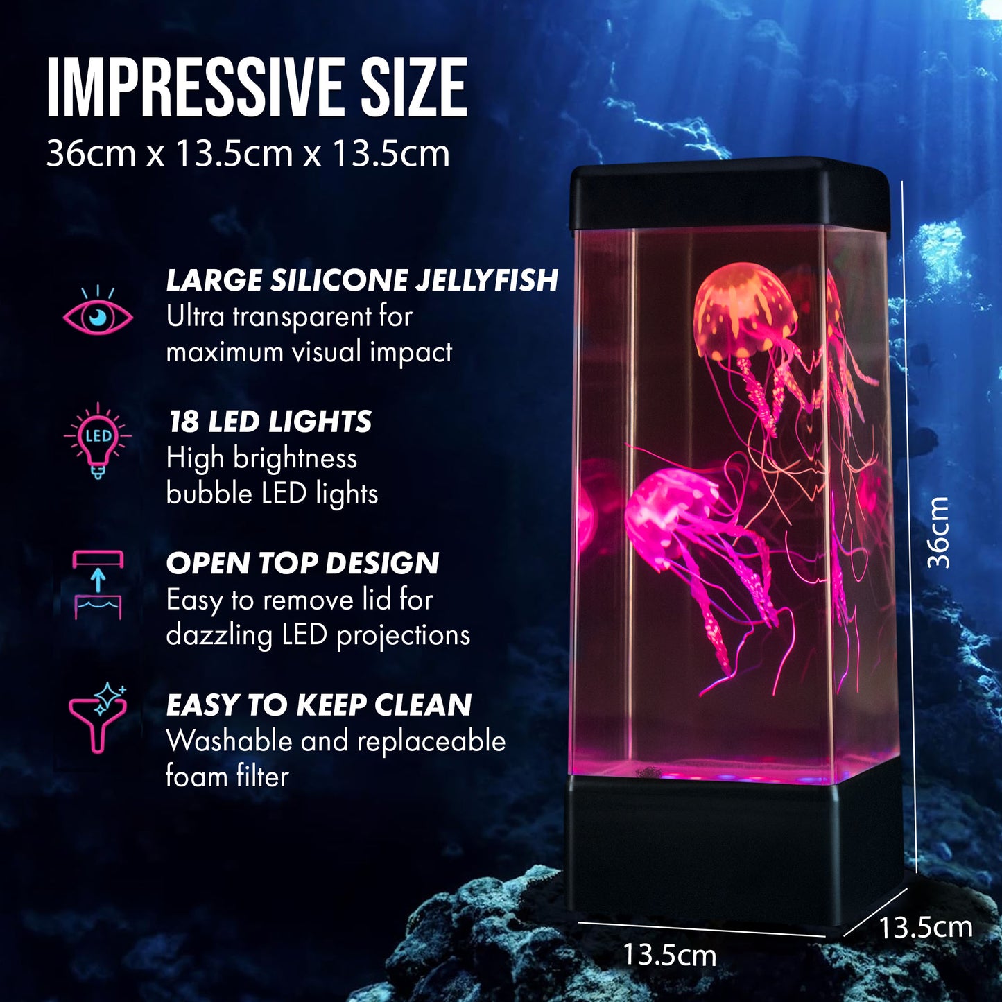 Jinx Jellyfish Mood Lamp Features 2