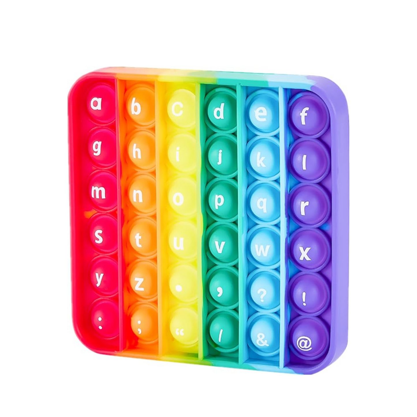 lower case alphabet pop it