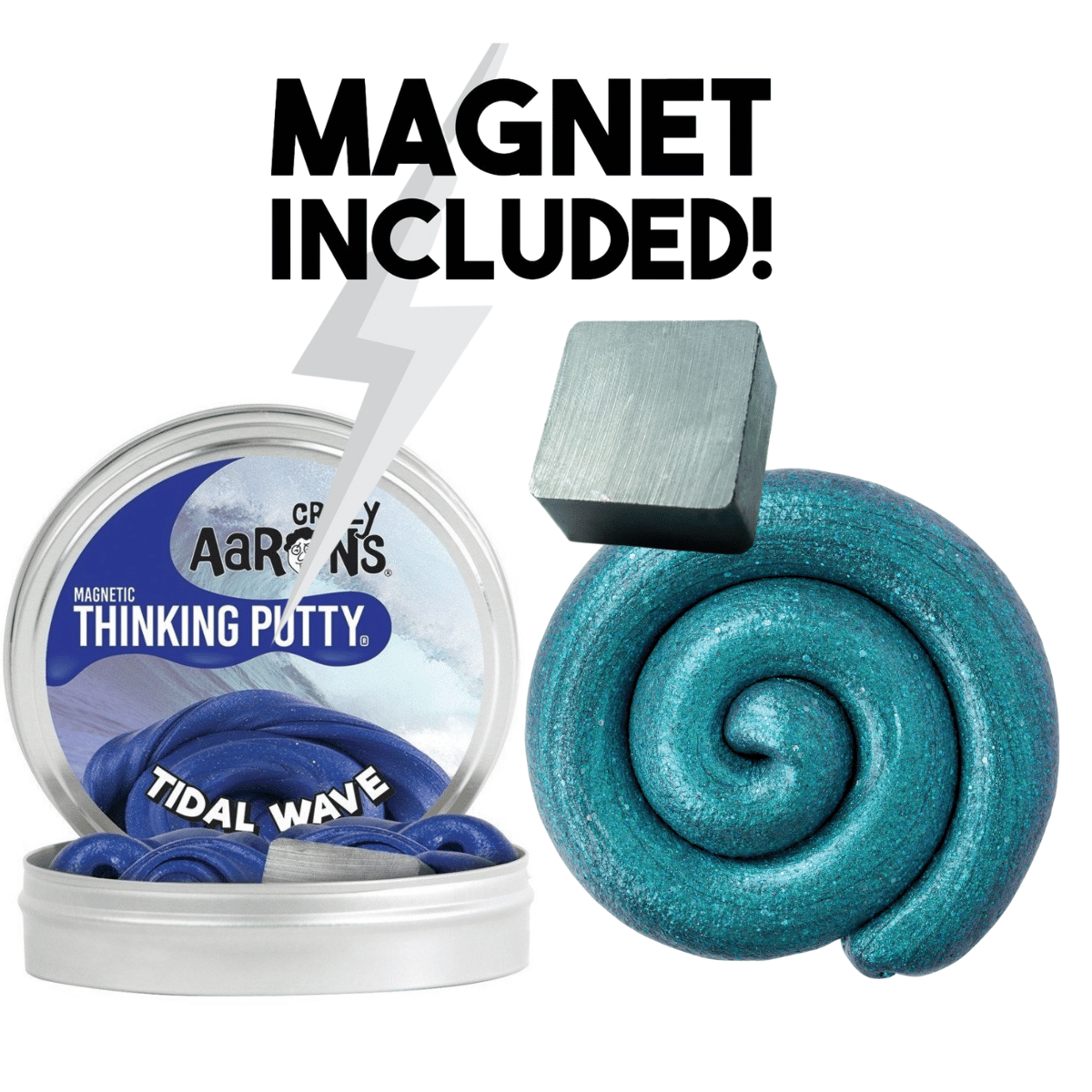 Crazy Aaron s Magnetic Putty including magnet Never dries out Sensory Street