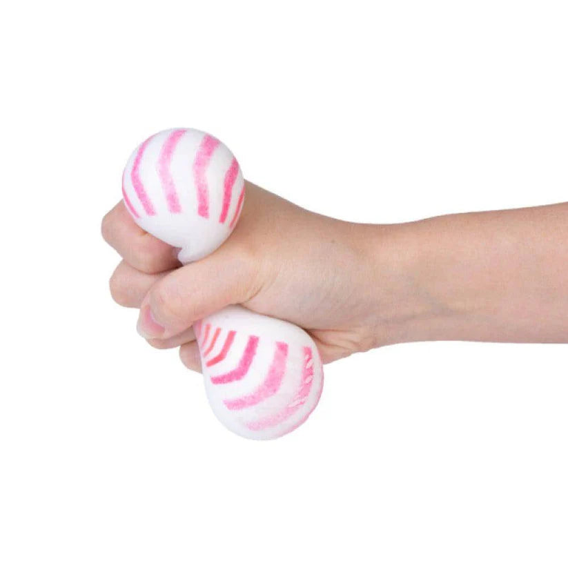 Smoosho Squishy Sports Ball baseball being squished