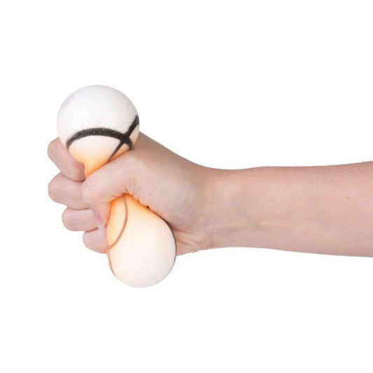 Smoosho Squishy Sports Ball bring squeezed