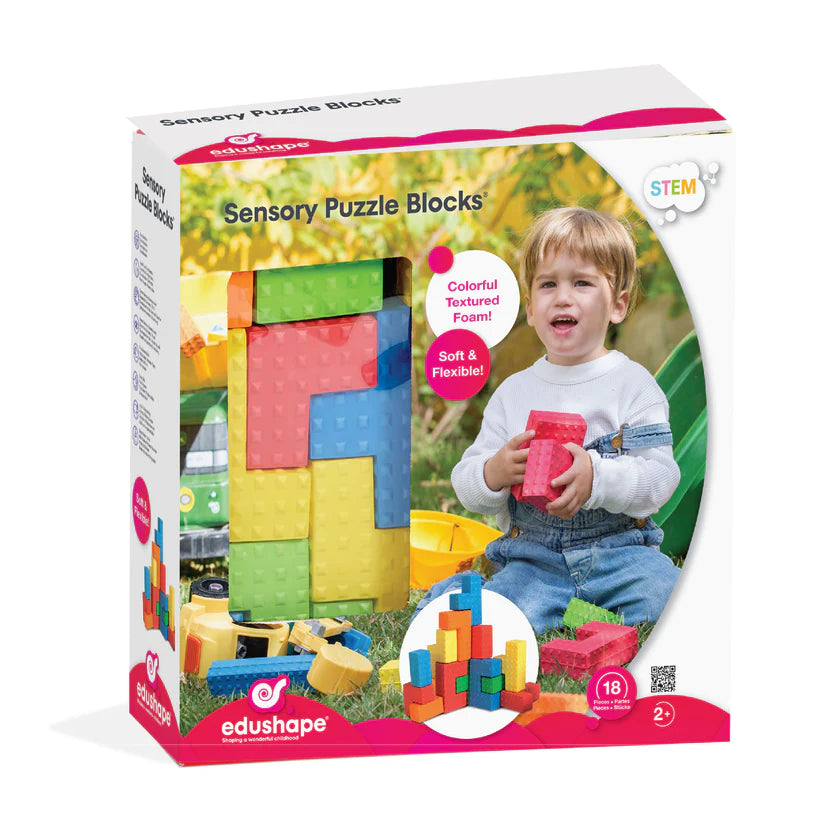 Sensory Puzzle Blocks in box