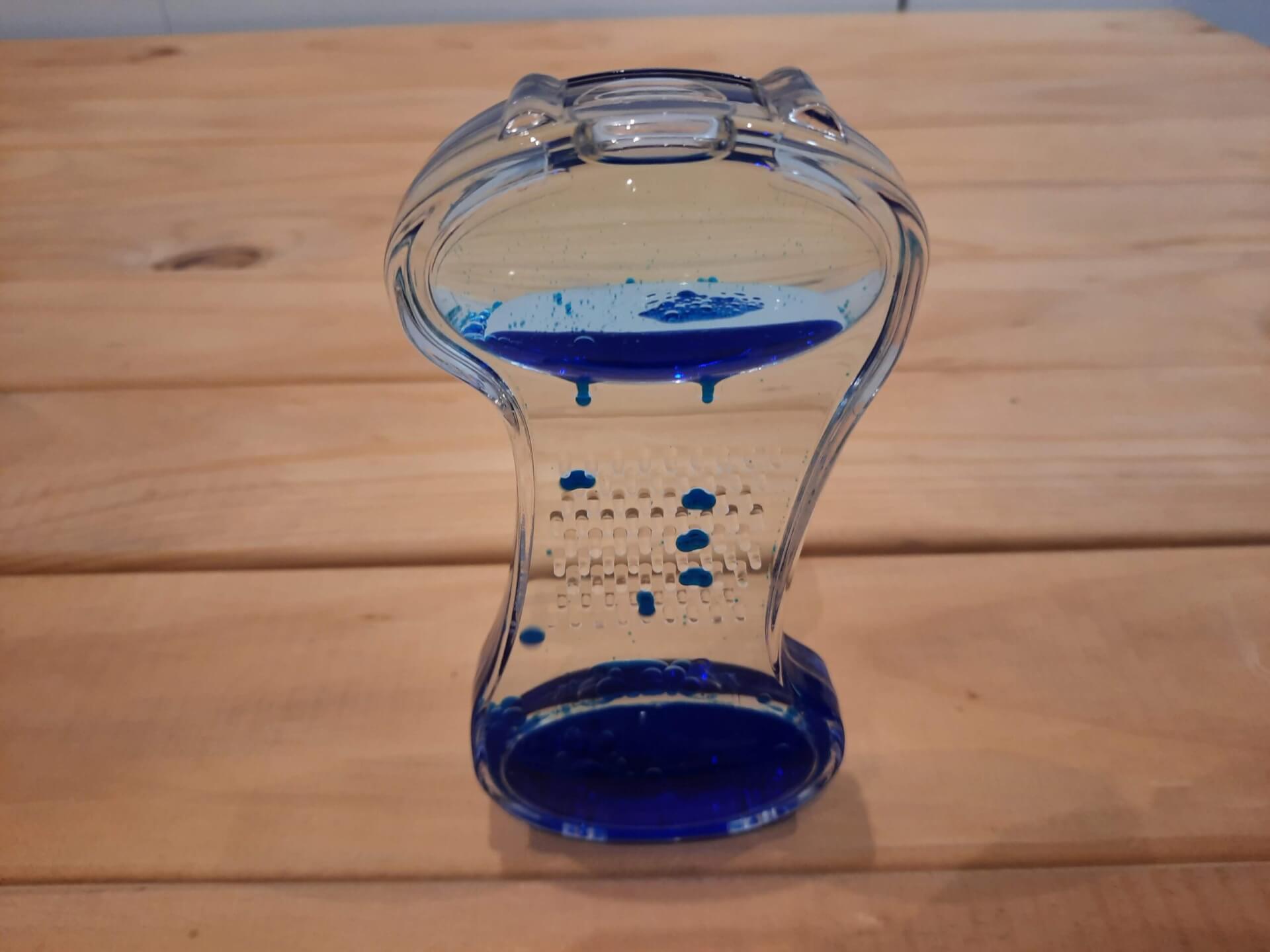 Honey comb peanut shaped timer blue