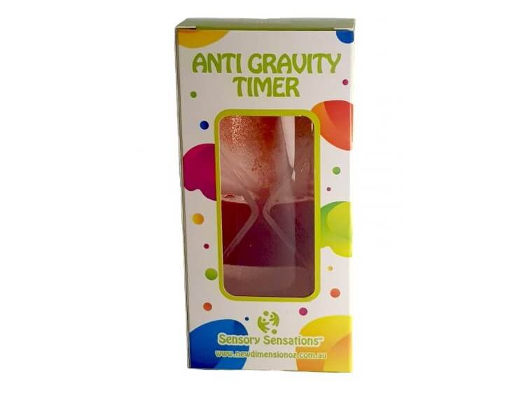 Anti gravity liquid timer in box