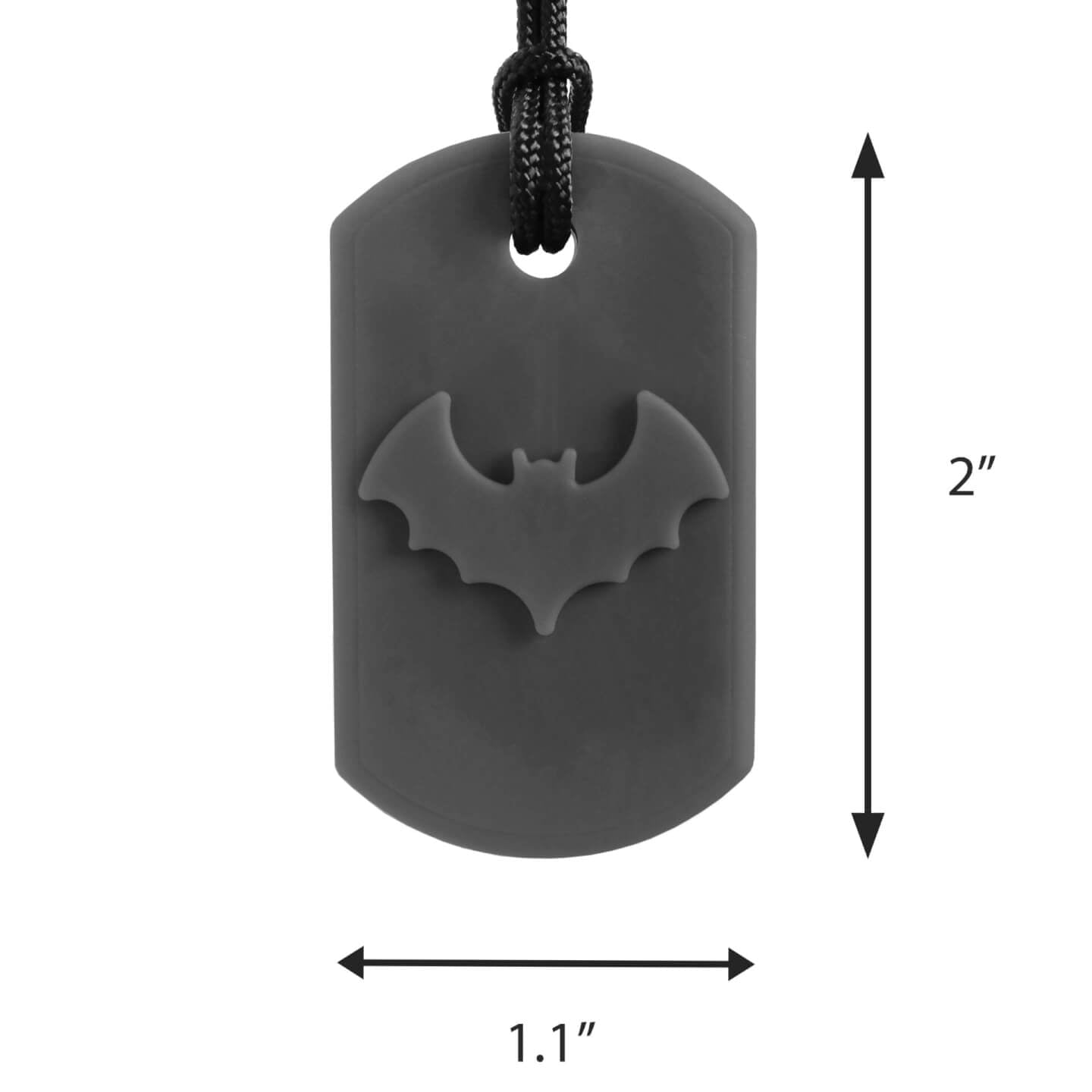 Ark Bat Bite Chew necklace size