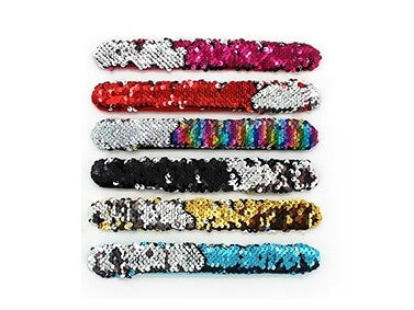 Sequin Slap Band Bangle