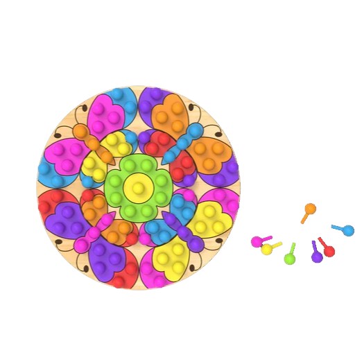 Butterfly Mandala Pegboard