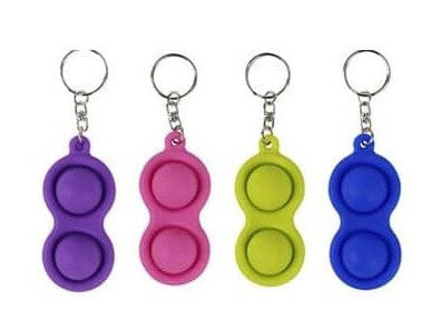Silicon Bubble Pop It Keychain Fidget Simple dimple