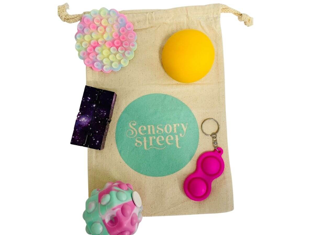 Colour Pop Sensory Bag round squidopop