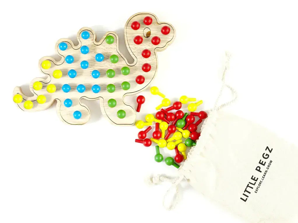 Dave dinosaur pegboard with pegs (1)