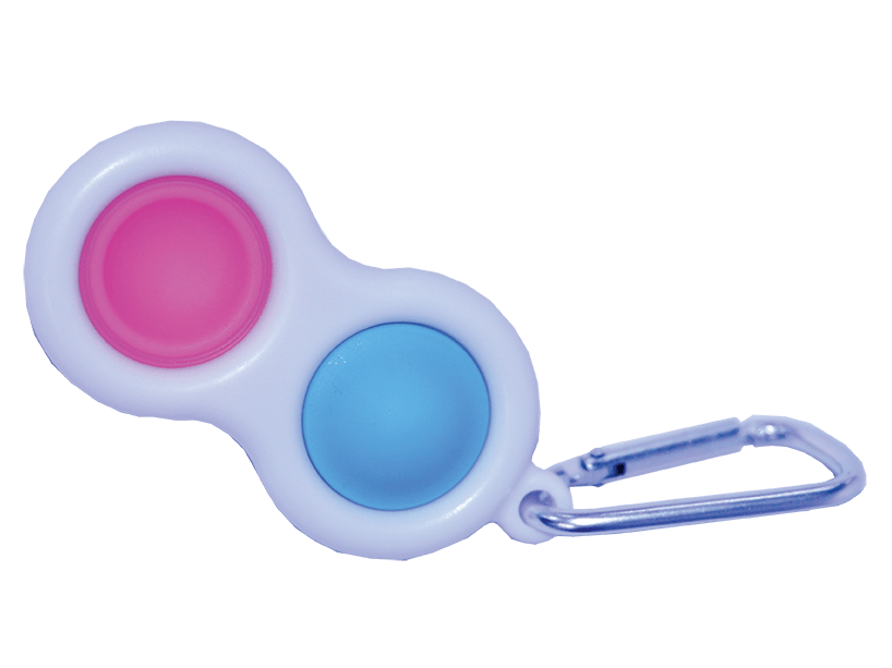 ER simple dimple bubble pop keychain