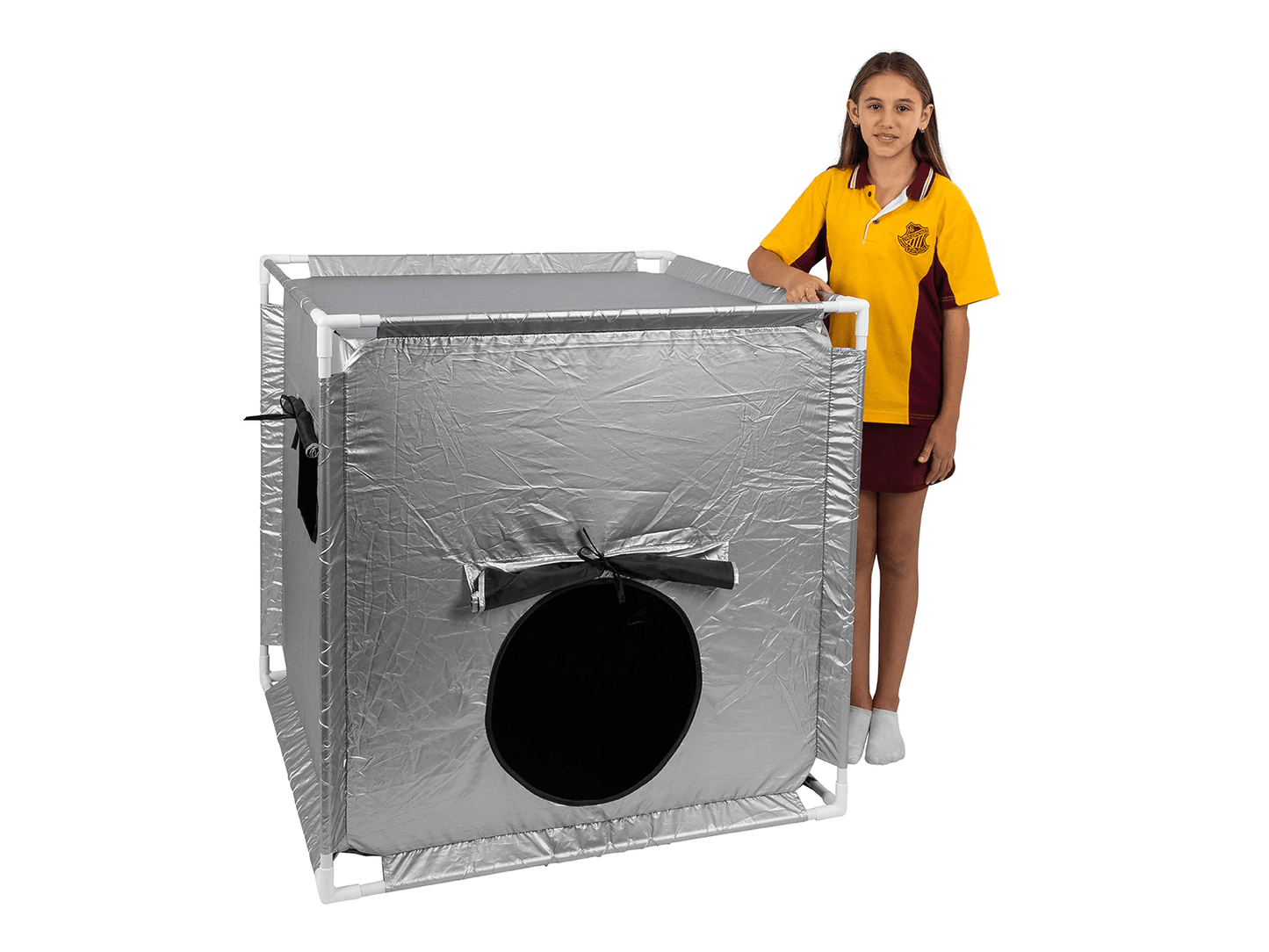 Sensory tent with girl