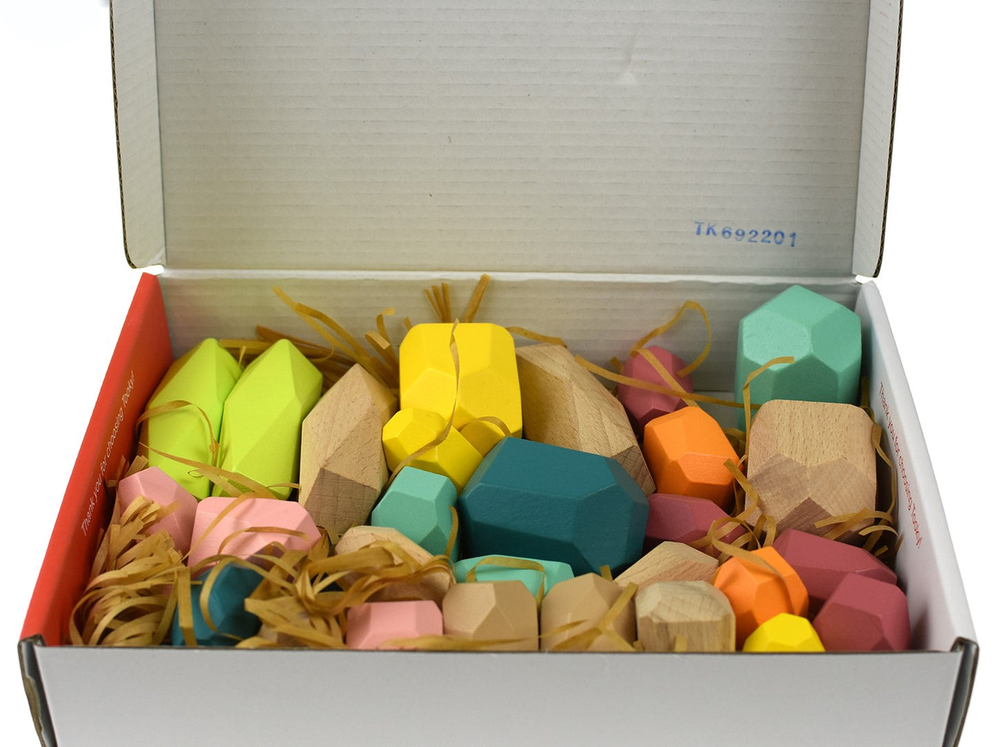 Eleganter Wooden Stacking Stones open box