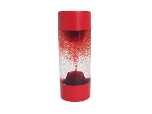 Erupting volcano liquid timer