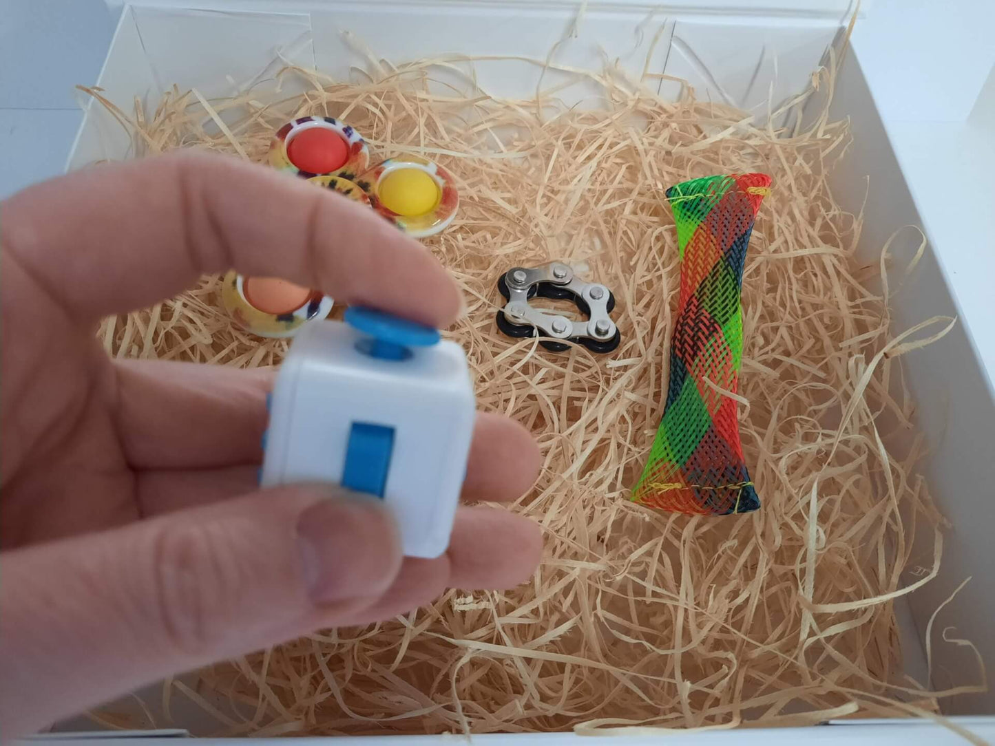 Fidget cube blue