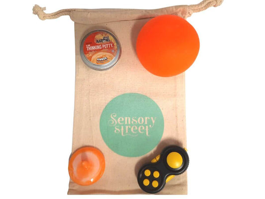 Fine Motor Fidget Bag Orange