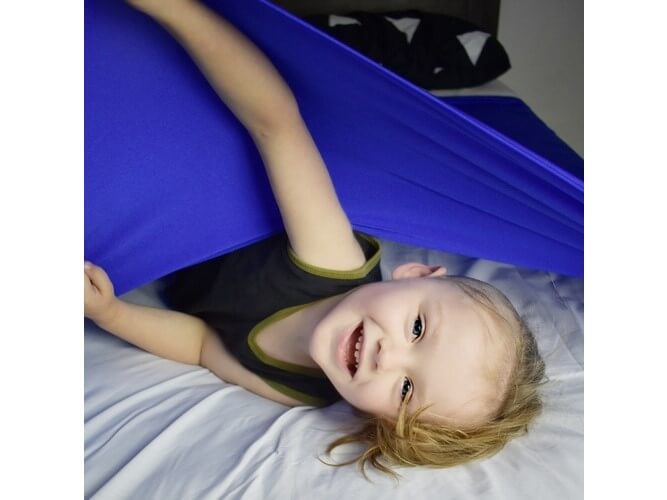 Girl using Lycra Bed sock