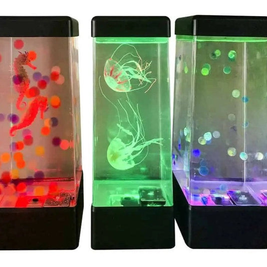 JINX jellyfish lamps with seahorses balls