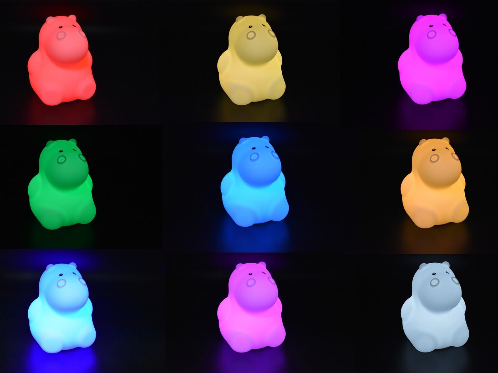 JL322 Hippo Night time Buddy colours