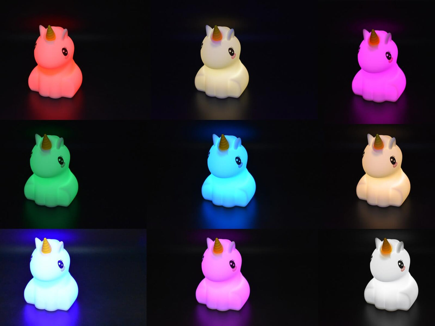 JL323 Electra the unicorn Nightlight colours