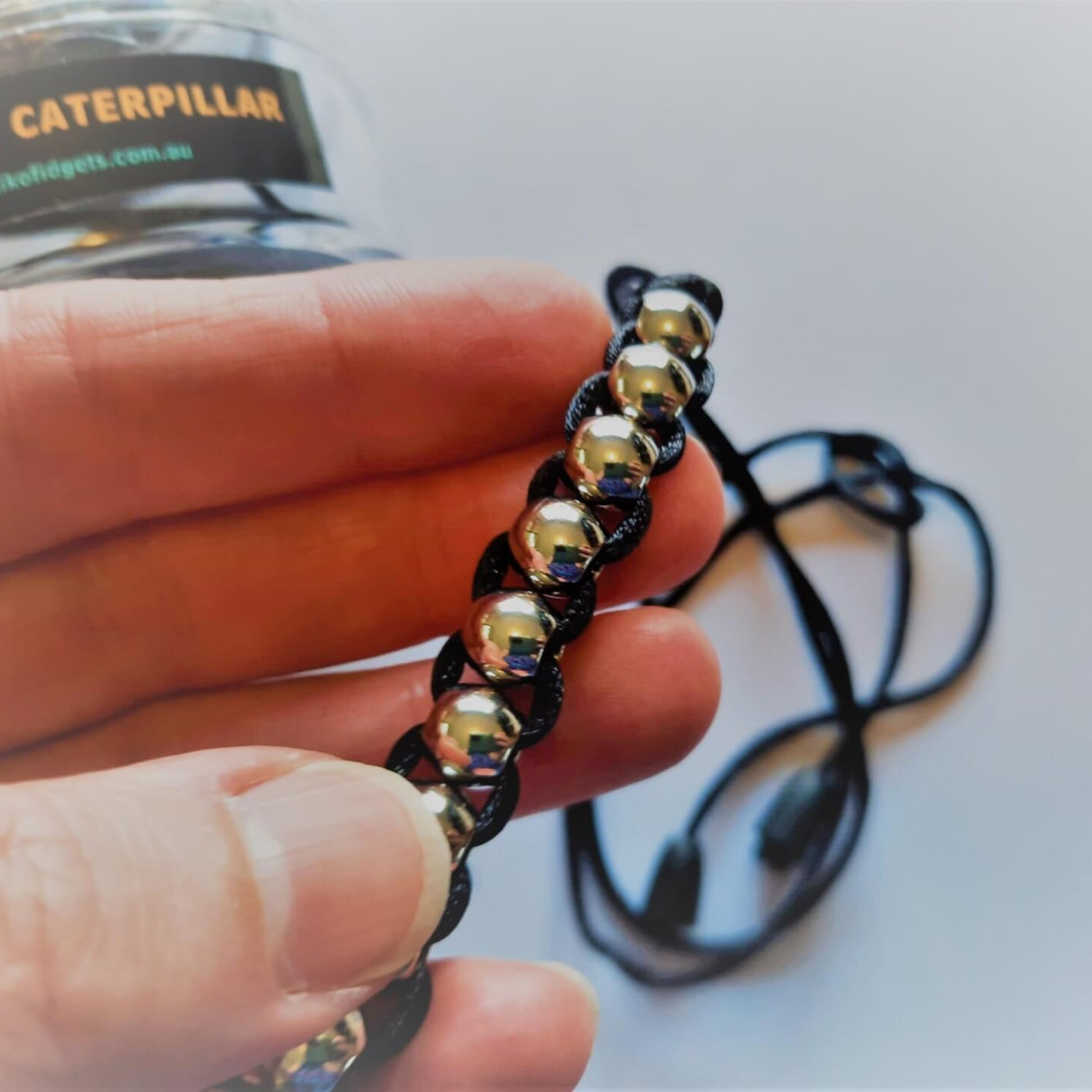 Kaiko Caterpillar Necklace close