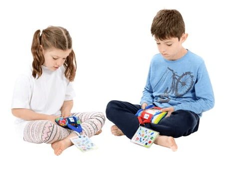Kids with Exploratory bags