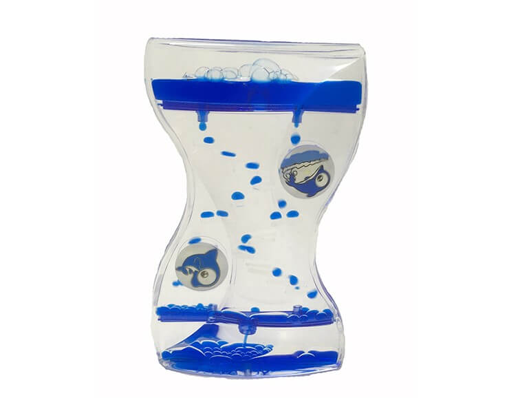 Large liquid twist timer blue