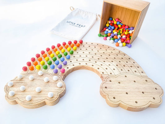 Little Pegz Natural Rainbow with pegs