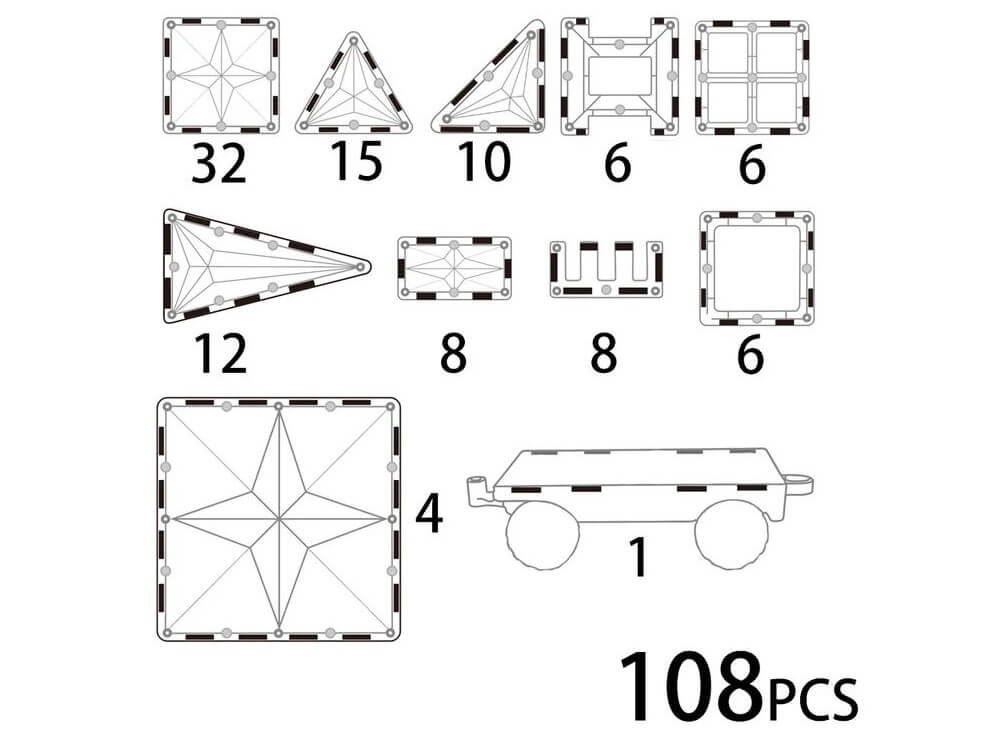 MNTL Magnetic Tiles Sets