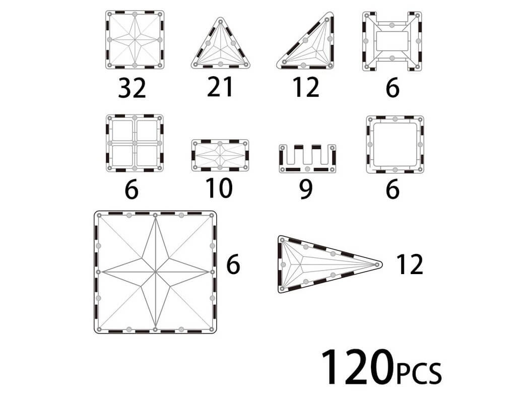 MNTL Magnetic Tiles Sets