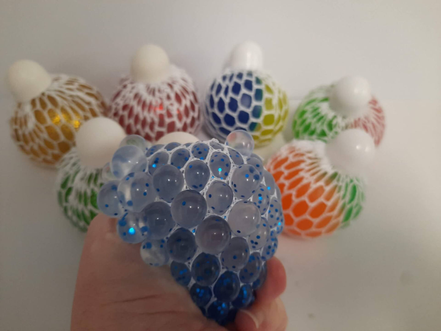 Mesh Squishy Ball Glitter