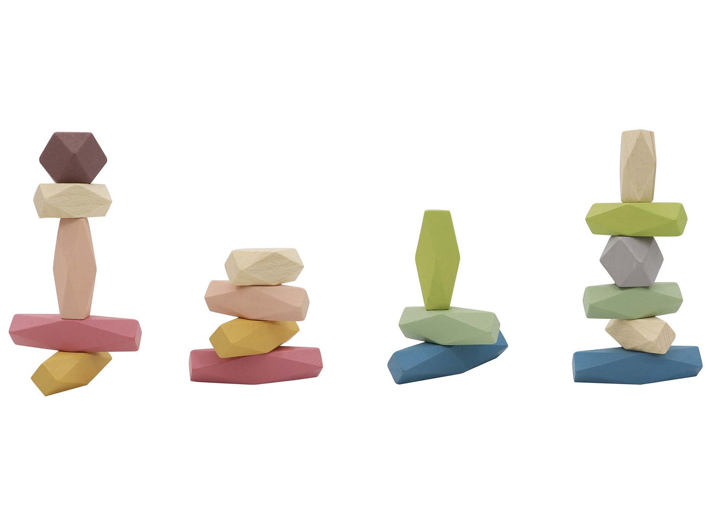 Eleganter wooden stacking stones